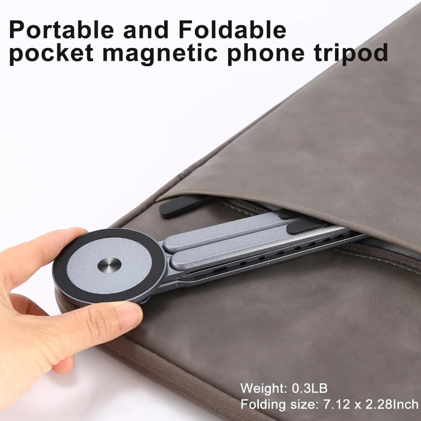 All-in-One Foldable Magnetic Stand: For Phone, Tablet & Laptop
