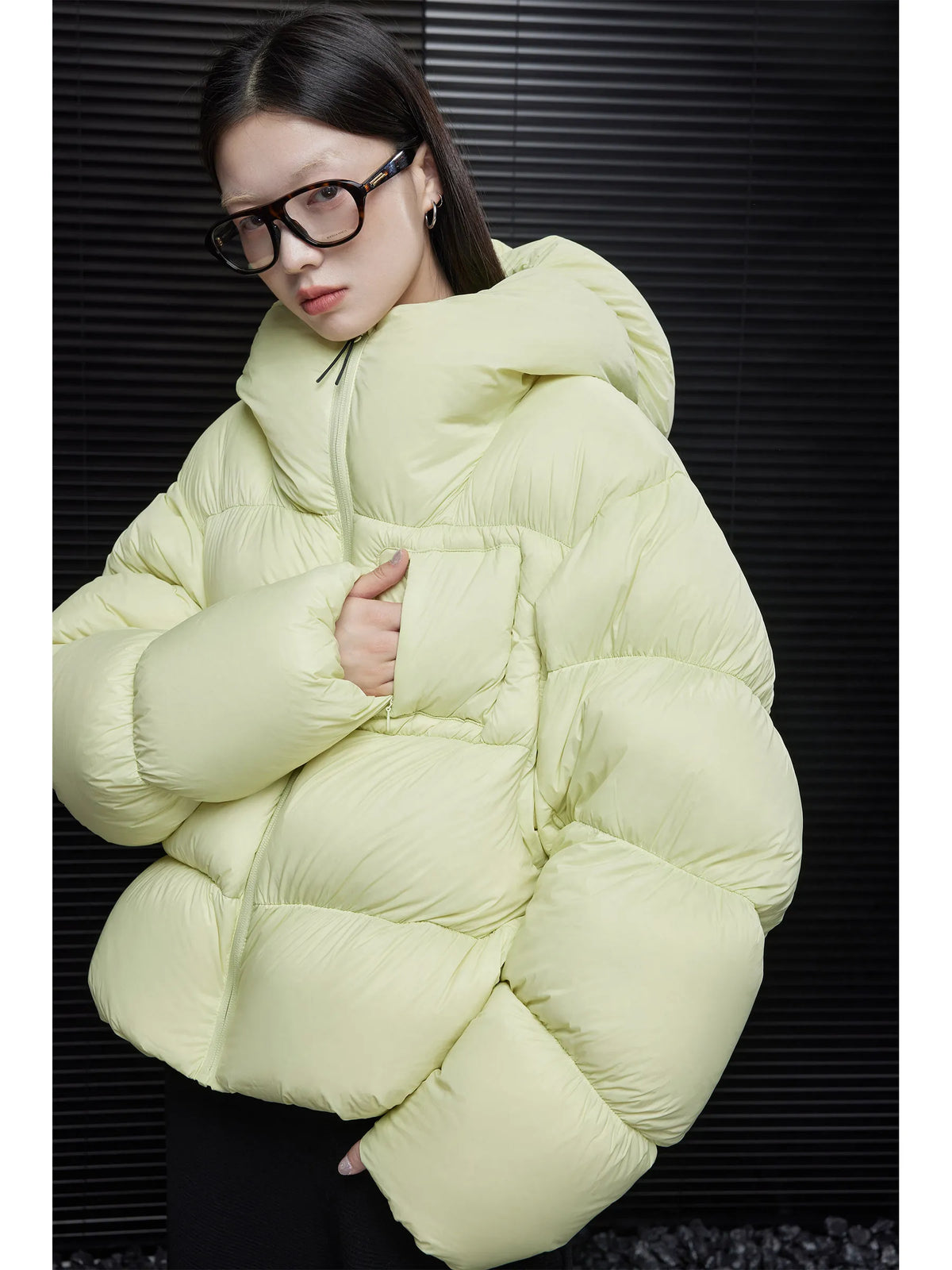 ZAROY Puffy Cotton Jacket Women Winter Warm Thicken Parka Drawstring Hooded Short Coat Windproof Y2K Streetwear куртка женская