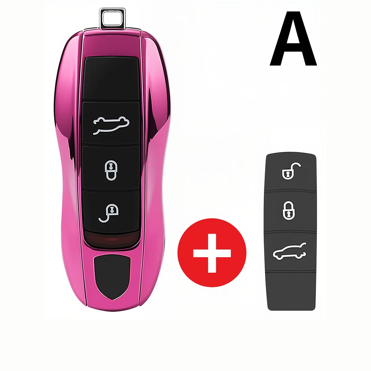 For Porsche Panamera Carrera Macan Boxster Cayman Cayenne Taycan 911 970 981 991 Car Smart Remote Key Case Fob Covers Set Shell