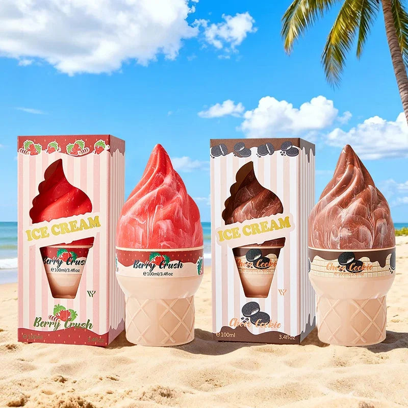Gourmet Dessert Perfume Spray,Chocolate Cookie/Cotton Candy/Caramel Popcorn Fragrance Mist,Sweet Women Strawberry Vanilla Scent