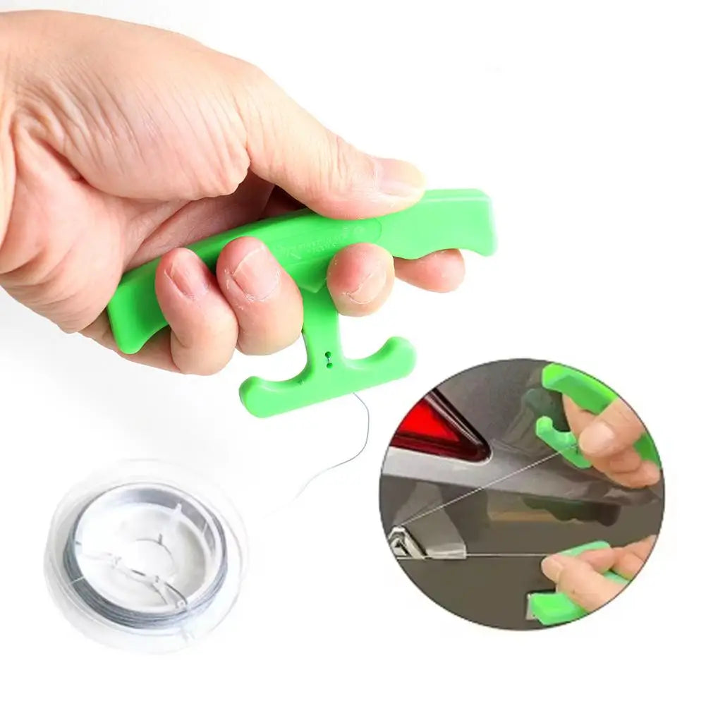 Car Emblem Remover Useful Ergonomic Portable Logo Remover Kit Green Sticker Remover Tool Labor-Saving Auto Sticker Remover ﻿