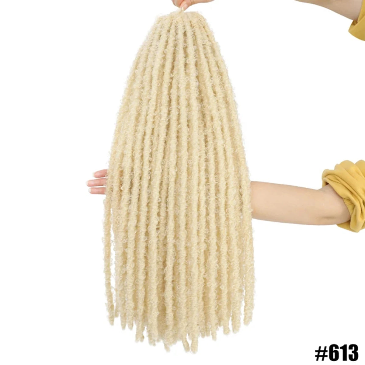 12 -36 Inch Butterfly Locs 1-8 Packs Faux Locks Crochet Hair Extensions Soft Locks Curly Braid Synthetic Hair For Women