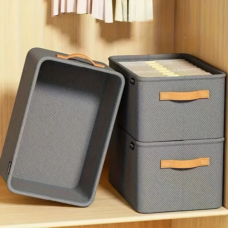 4pcs Clothes Organizer Trousers Clothes Storage Box Closet Storage Organizer Folding Clothes Pant Wardrobe Drawer Toys Organizer