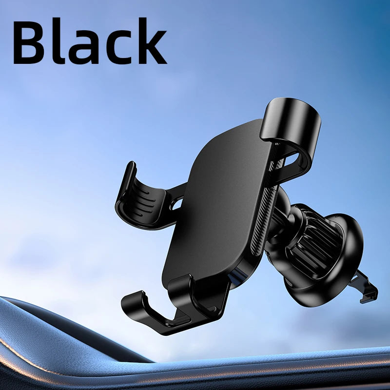 Universal Car Phone Holder Metal Stable Anti-shake Mobile Phone Mount for Car Dashboard Air Outlet Multifunctional Cell Phone St