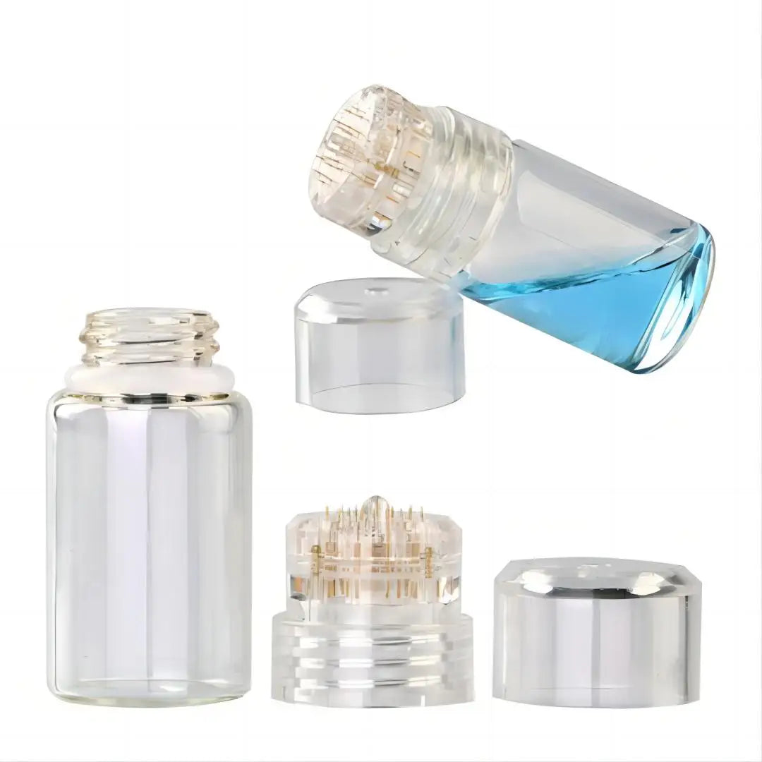 Reusable Hydra 20 Pin Derma Stamp Titanium Microneedle Hydra Needle Skin Care Whitening Bottle Roller For Skin Rejuvenation