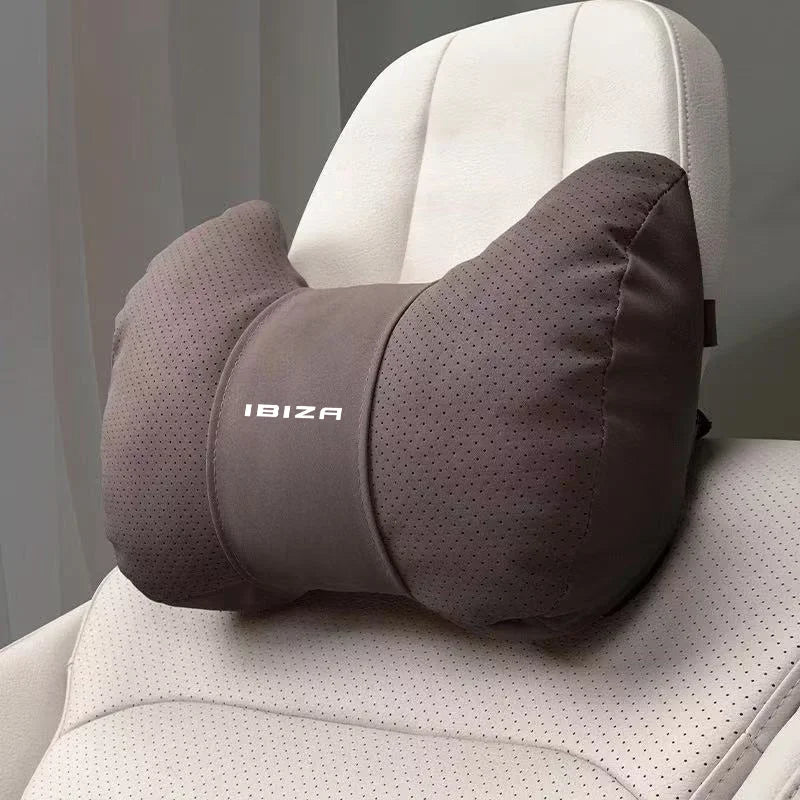 For SEAT IBIZA FR Car Headrest Neck Support Seat Lumbar Cushion Soft Neck Pillow Automobile interior Accessories