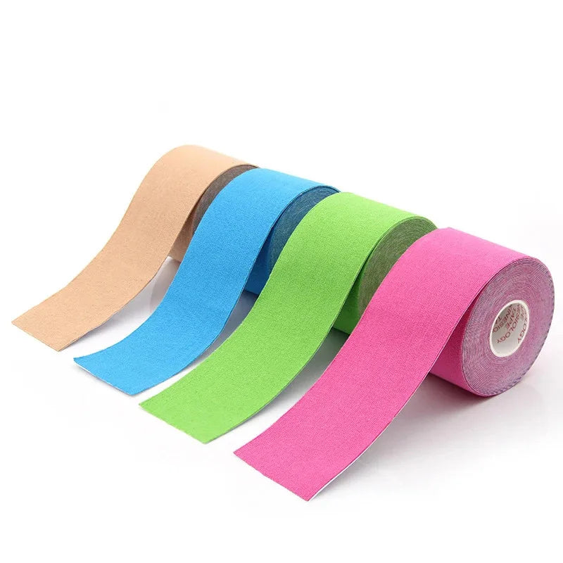 Colorful Kinesiology Tape Muscle Patch Athletes Elastic Water Resistant Kinetic Kinesiology Tape For Knee Pain Shoulder Muscle
