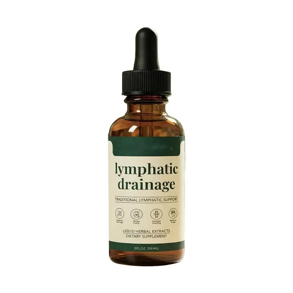 Lymphatic Drainage Drops Natural Herbal Lymph Support Liquid for Body Swelling Relief and Toxin Elimination 59ml 1/2/3pcs