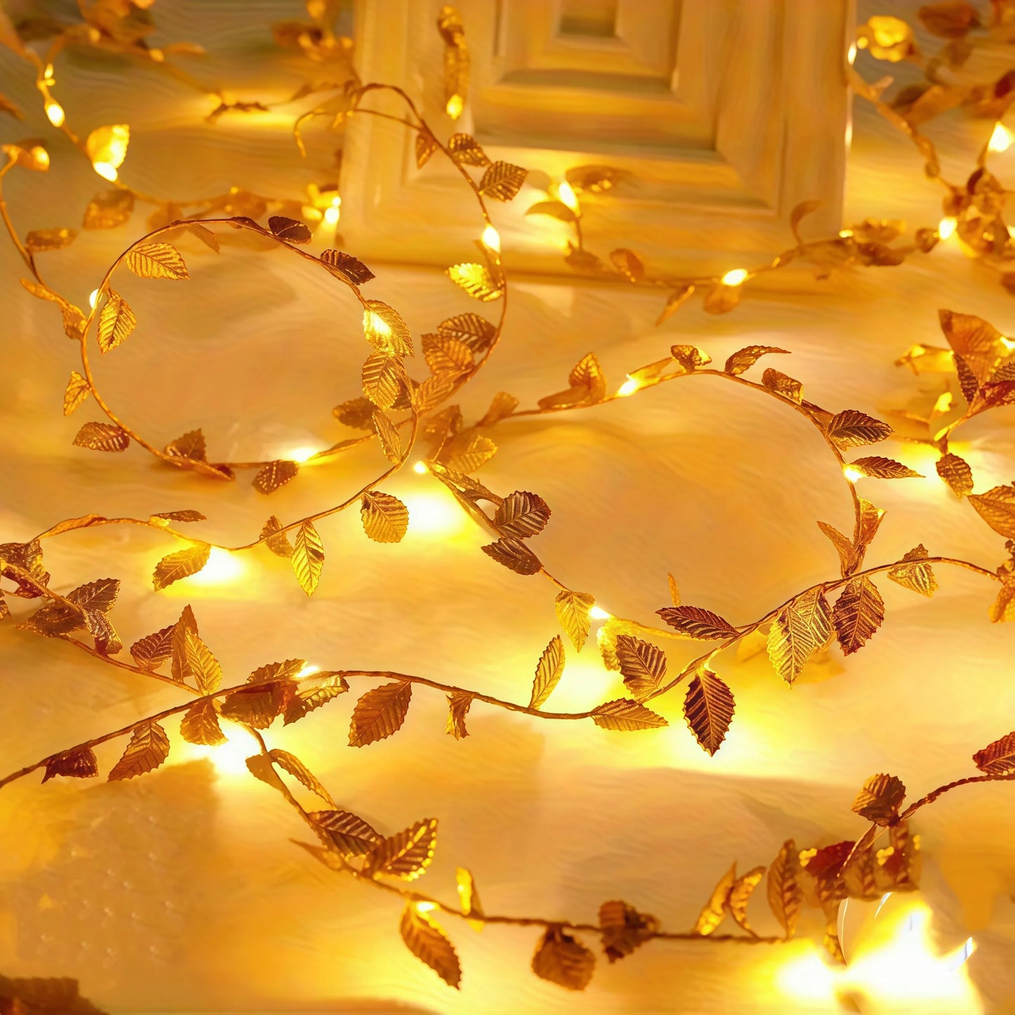 Green Leaf String Light Ivy Leaf Fairy Lights for Bedroom Party Festival Wedding  Birthday Christmas Valentine's Day Decor