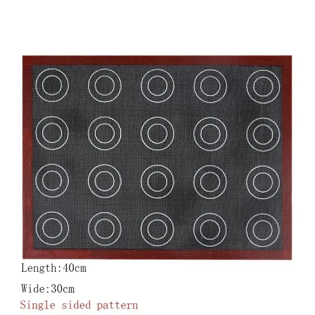 BUYYES Baking Mat Silicone Leakproof Cookie Tray Non-stick Baking Basket Heat Resistant Oven Liner Home Kitchen Tools Baking Mat