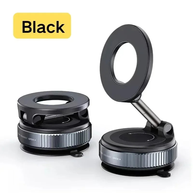 Folding Strong Magnet Magnetic Phone Holder 360° Rotation Desk Car Vacuum Suction Windshield Dashboard Mobile Holder