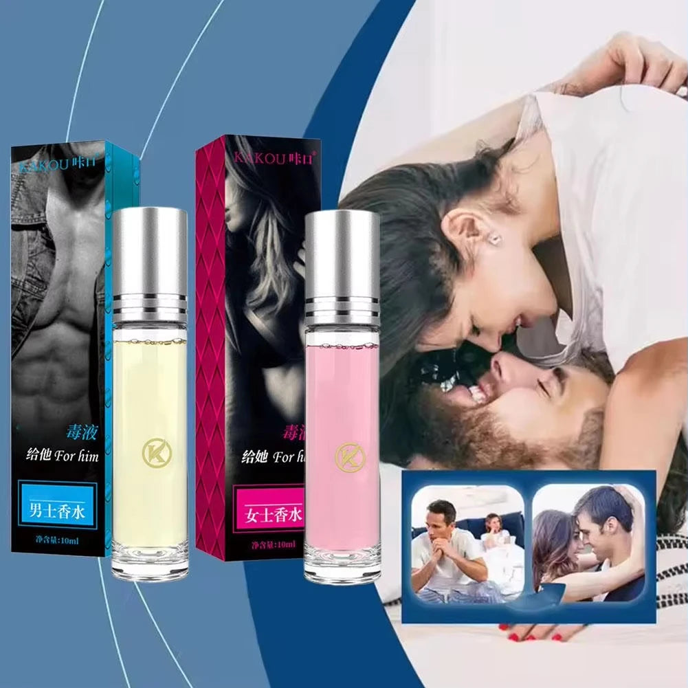 10ml Unisex Roll On Eau De Toilette Fresh Natural Fragrance Pheromone Temptation Lasting Dating Mini Portable Ball Body Parfum