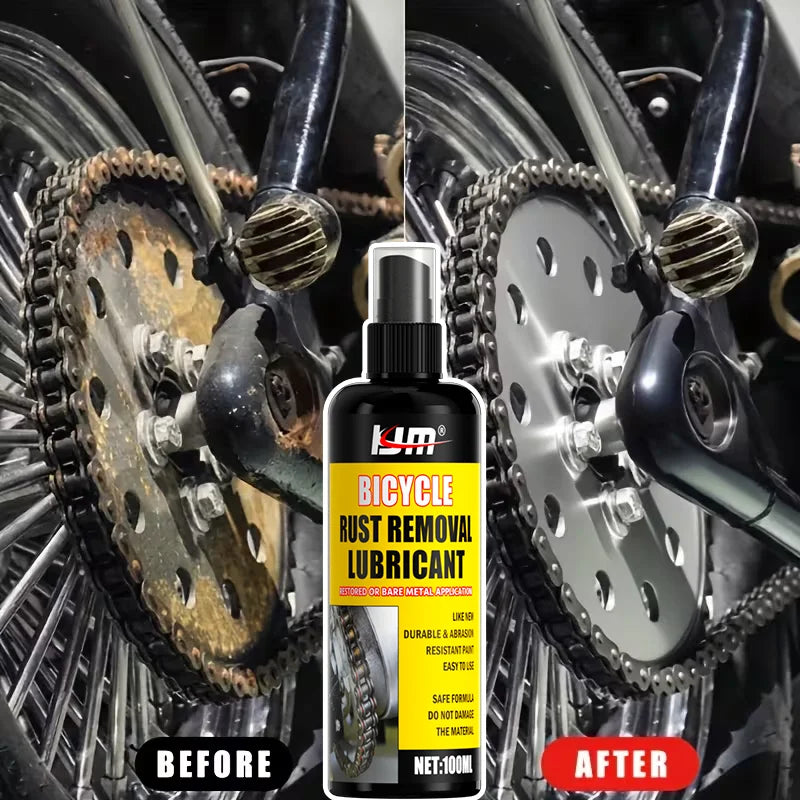 LJM 100Ml Bicycle Rust Removal Lubricant Multi-Purpose Chain Lubricant For Bike Chain Gear Metal Anti-Rust Maintenance Spray