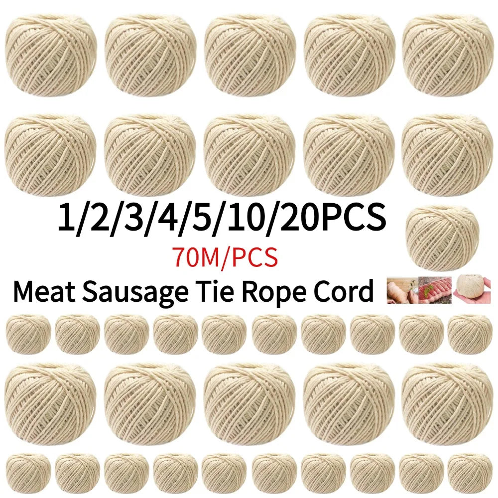 1/2/3/4/5/10/20PCS Cooking Tools Butcher's Cotton Twine Meat Prep Trussing Turkey Barbecue Strings Meat Sausage Tie Rope Cord