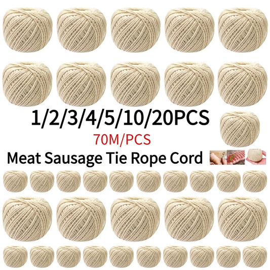 1/2/3/4/5/10/20PCS Cooking Tools Butcher's Cotton Twine Meat Prep Trussing Turkey Barbecue Strings Meat Sausage Tie Rope Cord