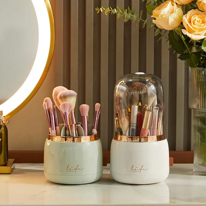 360° Rotating Clear Makeup Organizer