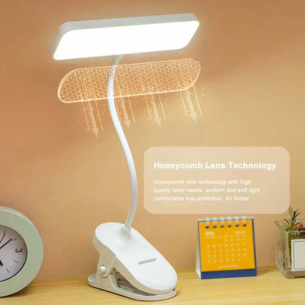 Bendable USB Clip Reading Lamp