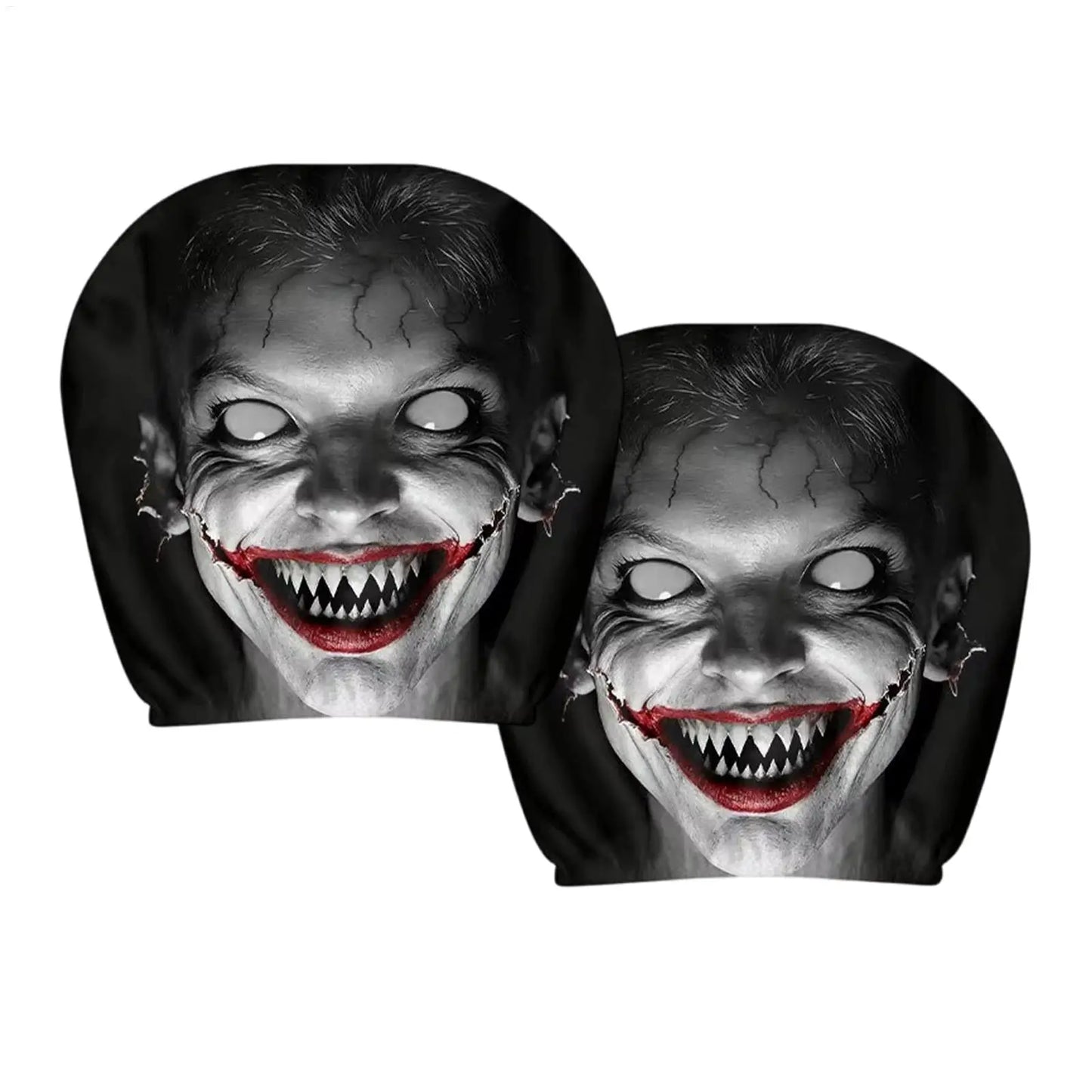 NEW Head Rest Cover For Car Universal Spooky Soft Funny Case Decor Car Headrest Covers For Daily Commuting Trip Home Trick Party