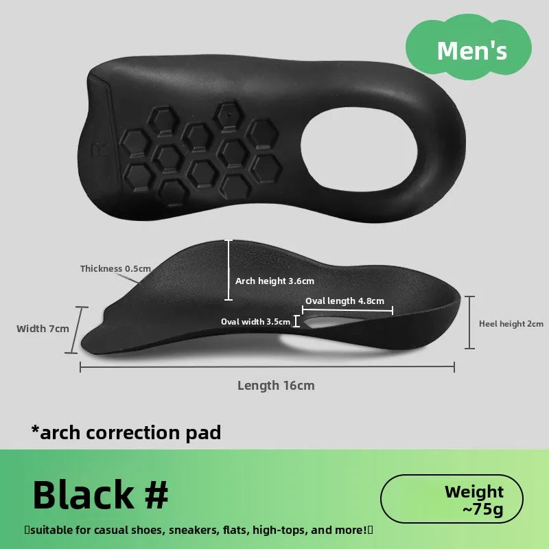 Overpronation Supination Correction Foot Pad, Full Arch Support Insole, Relieve Adult Foot Internal & External Flip Daily Discom