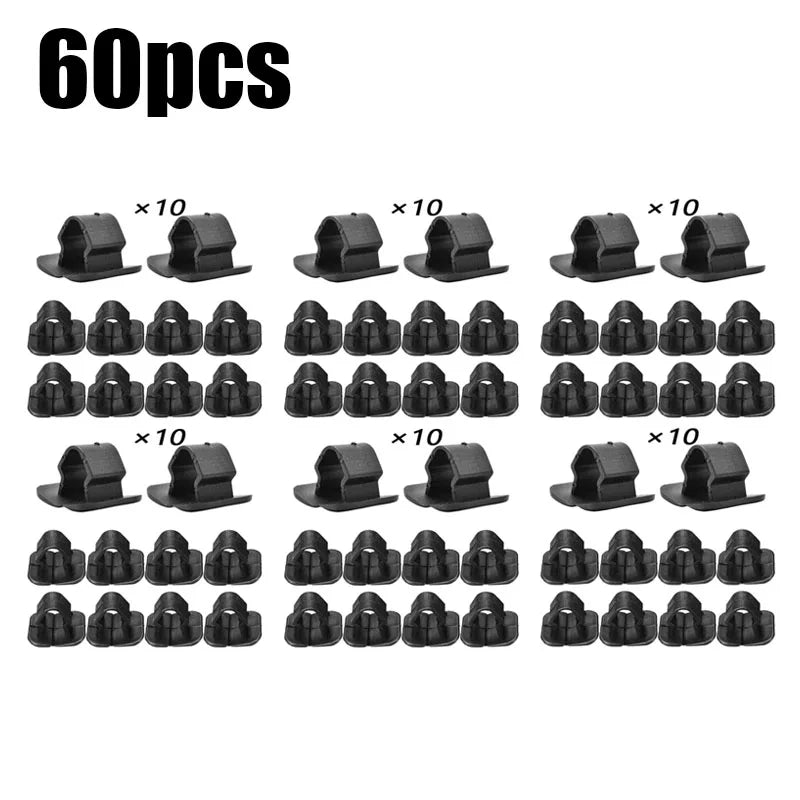 10/30/60pcs Car Bonnet Engine Hood Sound Deadener Insulation Clips For VW Lupo Passat Phaeton Scirocco Tiguan Holding Rivet