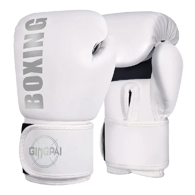 1 pair Boxing Gloves Professional Adult Sanda Muay Thai Fighting Gloves Men and Women Training Sandbag Free Fight MMA Boxed