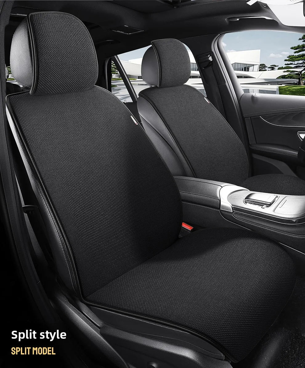 All Season Linen Universal Car Seat Cover Breathable Flax Anti-Slip Cover Car Seats Protection SUV Sedan Seat Cushion
