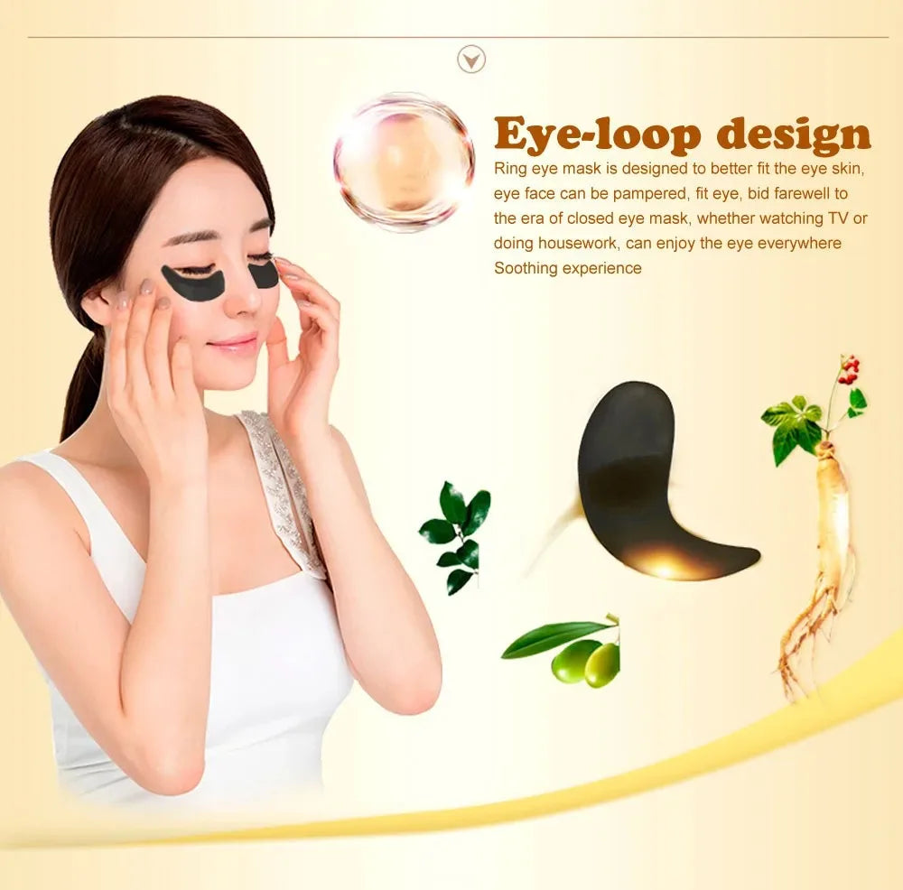 10 Pairs Gold Collagen Crystal Eye Mask Skincare Under Eye Patches Firming Moisturizing Nourishing Eye Skin Care Products