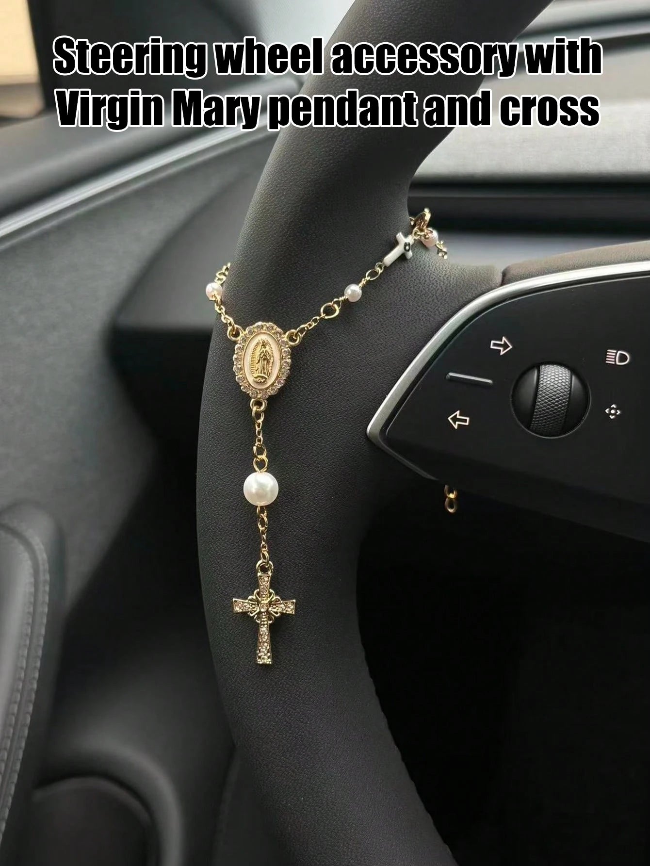 1 Steering Wheel Bead Pendant | Car Pendant Accessories | Car Pendant | Unique and Fashionable Car Pendant Decoration
