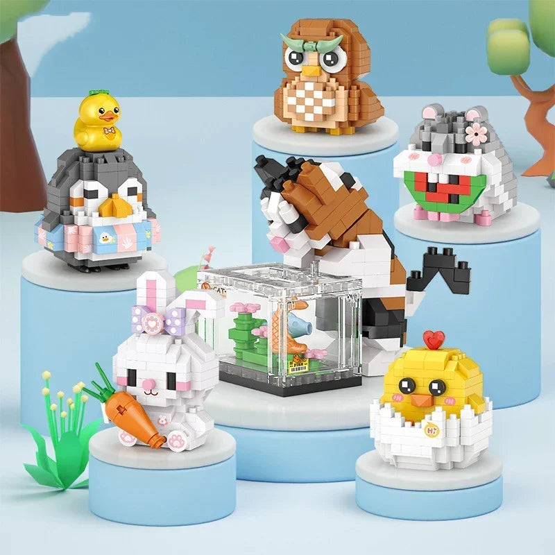 Cute Animal Mini Building Blocks