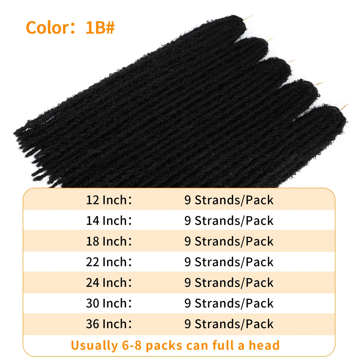 12 -36 Inch Butterfly Locs 1-8 Packs Faux Locks Crochet Hair Extensions Soft Locks Curly Braid Synthetic Hair For Women