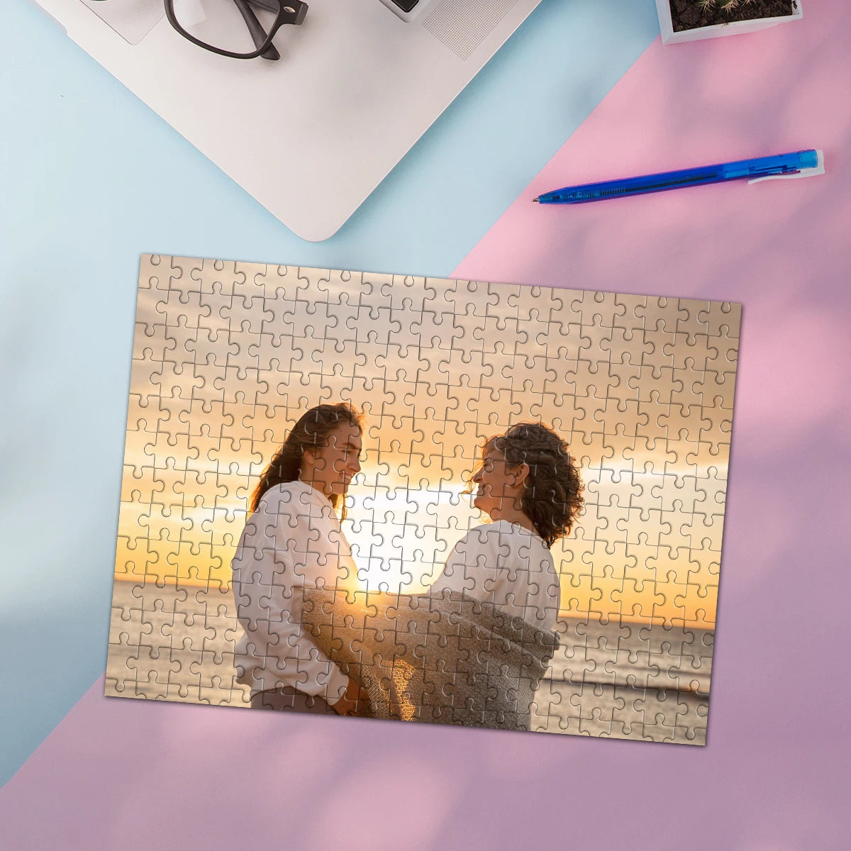 35/300/500/1025pcs Personalized Custom Photo Puzzle Friend Upload Photo For Customized Puzzle Unique Gift For Family Friends Spe