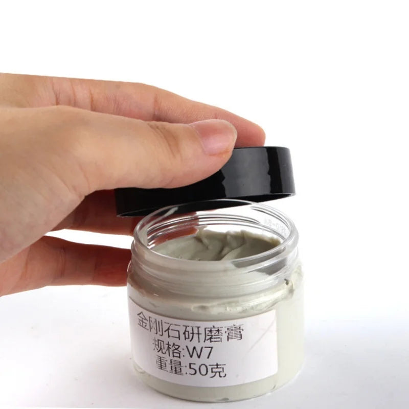 1pc 50G Diamond Paste Compound Mirror Polishing Lapping Syringes Glass Jade Jewelry Metal Buffing Abrasive Tools