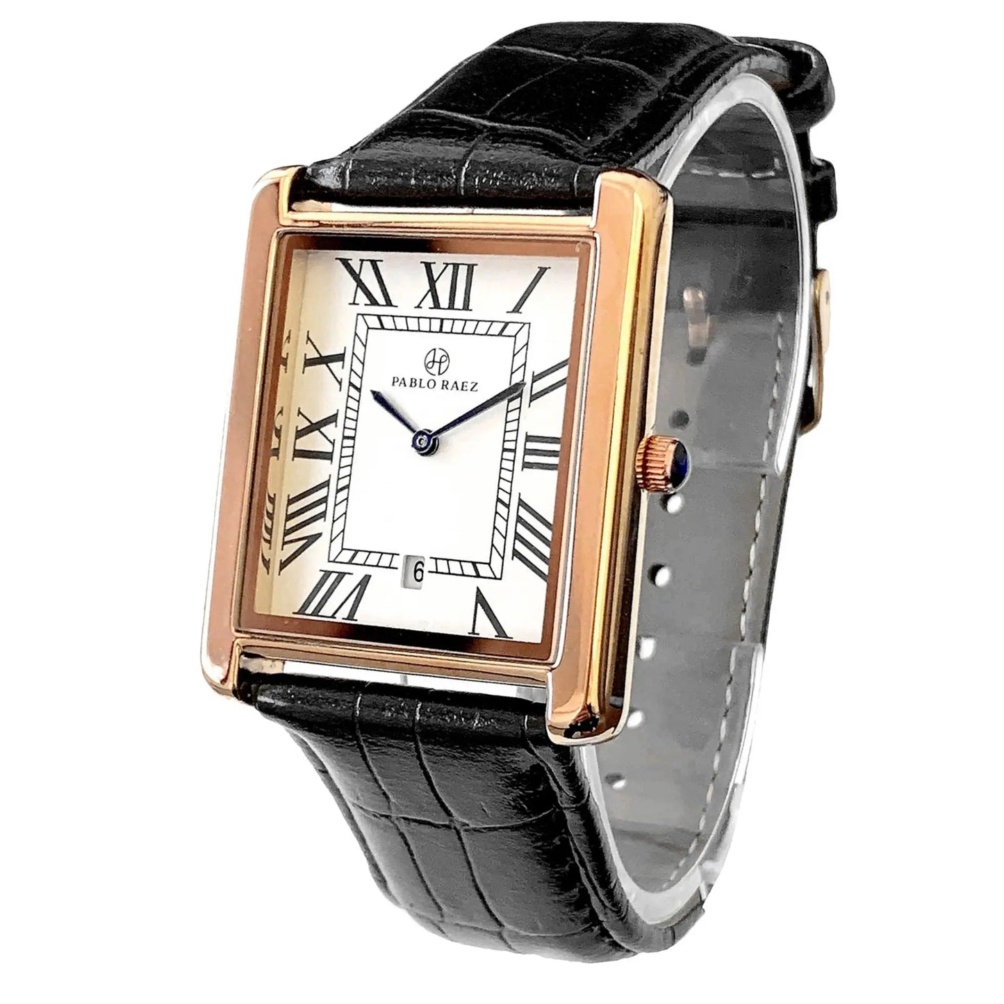 Men Watch Business Retro Classic Calendar Luxury Leather Waterproof Male Fashion Quartz Clock Watches with Box and Spare Battery