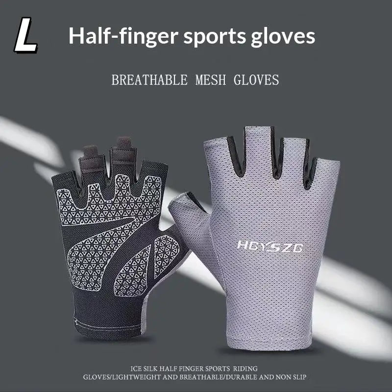 Half Finger Anti-Slip Shock Absorbing Cycling Gloves, Breathable Fingerless Bike Sports Gloves For Men Women Gym Riding
