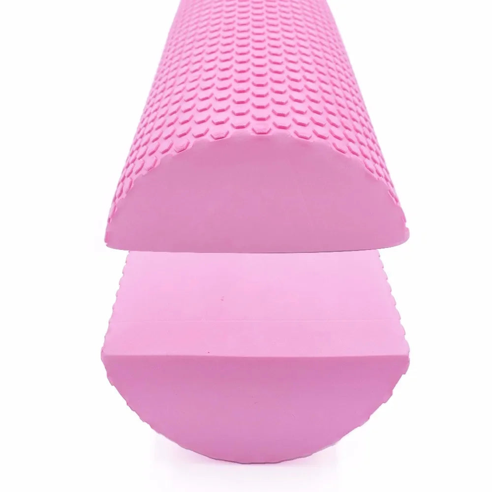 Half Round EVA Massage Foam Roller Yoga Pilates Fitness Equipment Balance Pad Yoga Blocks with Massage Floating Point 30-45cm