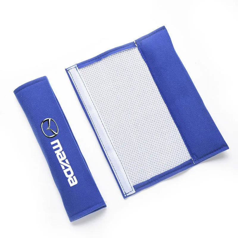 2Pcs Car Seat Belt Cotton Safety Belt Shoulder Protector Cover for Mazda 2 3 4 5 6 7 8 323 626 CX-3 5 8 9 MX-5 30 RX-8