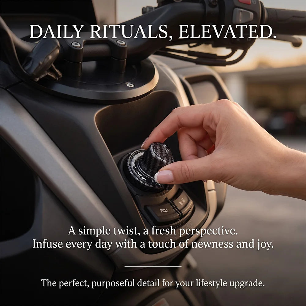 X-CLASS Motorcycle CNC Aluminum ABS Smart Key Ignition Switch Decorative Upgrade Knobs Cover for Yamaha NMAX NVX AEROX 155 V2 V3