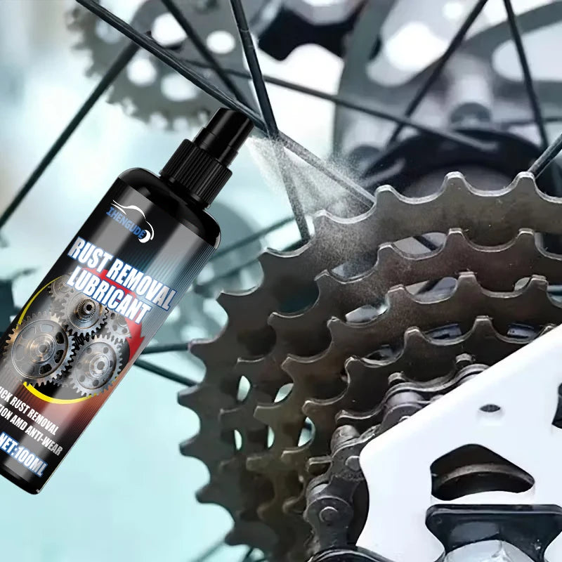 Chain Lubricant Spray - Heavy-Duty All-Weather Chain Grease for Mountain/Road Bike Chains, Lock Cores, and Front Chain Maintenance, Long-Lasting Protection, Convenient Spray Application (Compatible with Padlocks and Door Lock