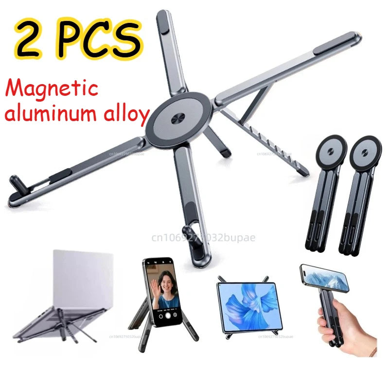 Adjustable Foldable Laptop Stand Holder Cell Phone Portable ABS Plastic Notebook Holder Desktop Riser for MacBook IPad Tablet