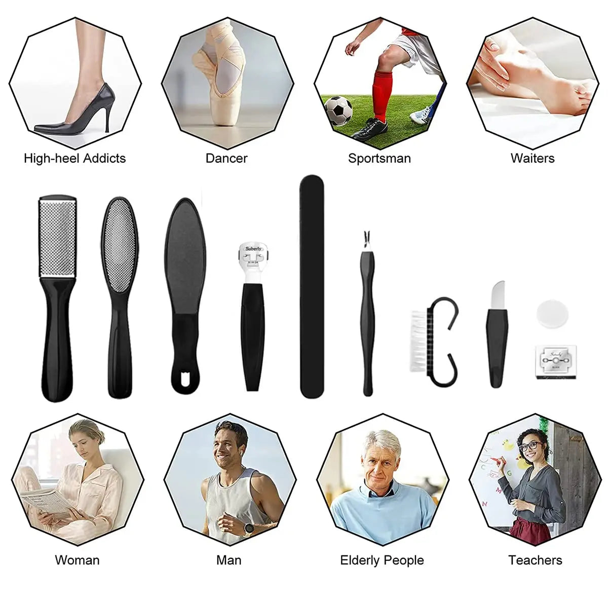 Professional Pedicure Tools Set