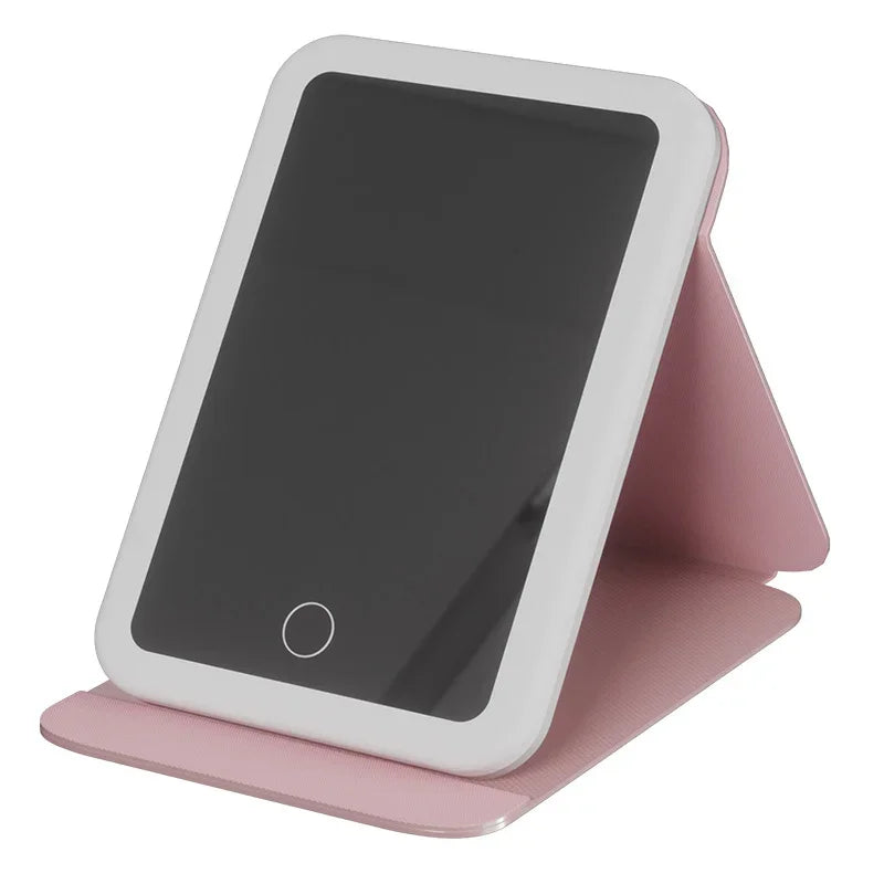 Portable LED Touch Travel Mirror