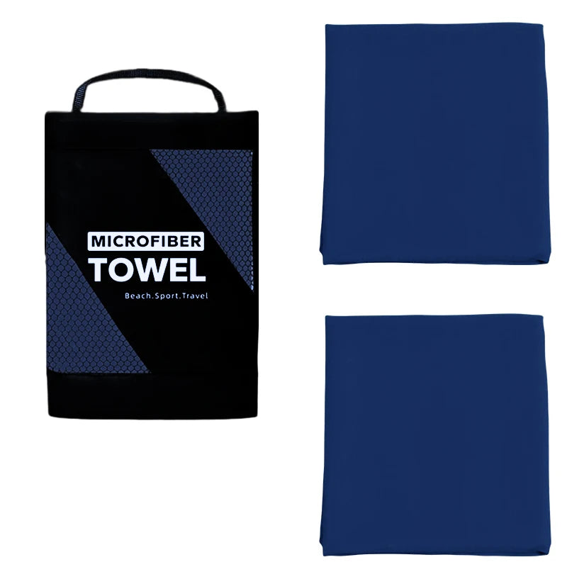 Super Absorbent 2PCS Towel Fast Drying Sports Towel Suitable Swimming Camping Fitness Breathable Durable Travel Essentials