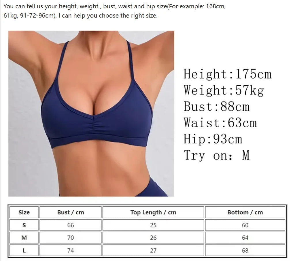 Sports Bra Gym Top Woman Sportswear 2026 Fitness Clothes Yoga Clothing Activewear Red Black Navy White Coffee Army Green Blue