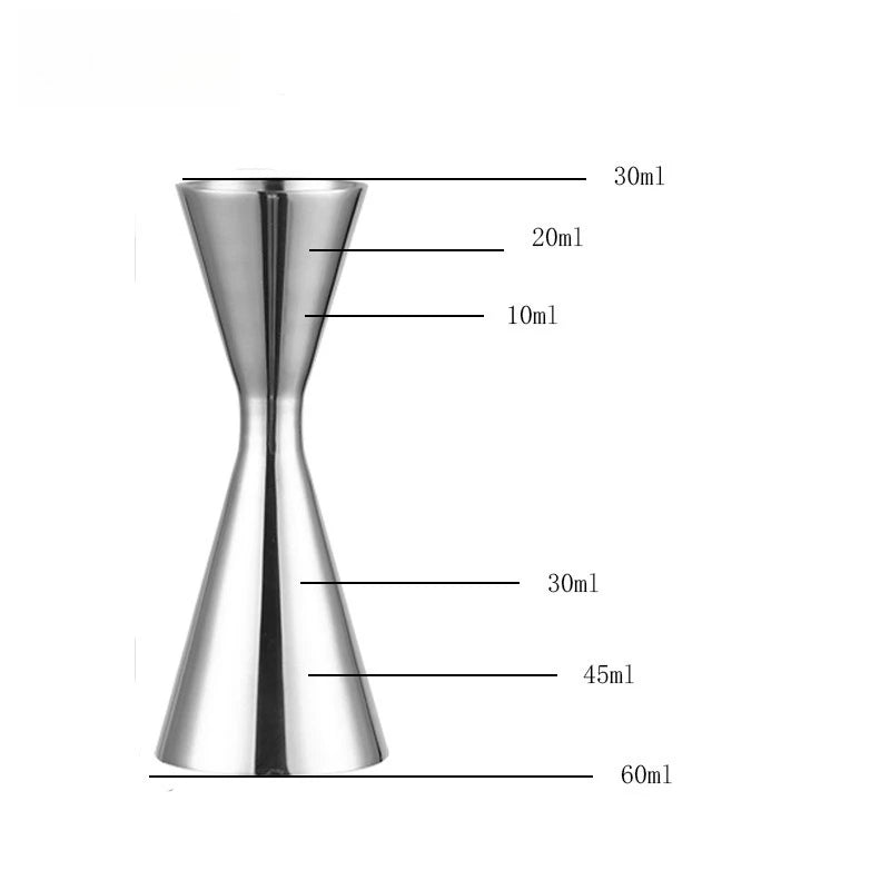 30/45ml 30/60ml 45/60ml 60/90ml Stainless Steel Cocktail Wine Shaker Measure Cup Double Shot Drink Kitchen Gadgets Tool