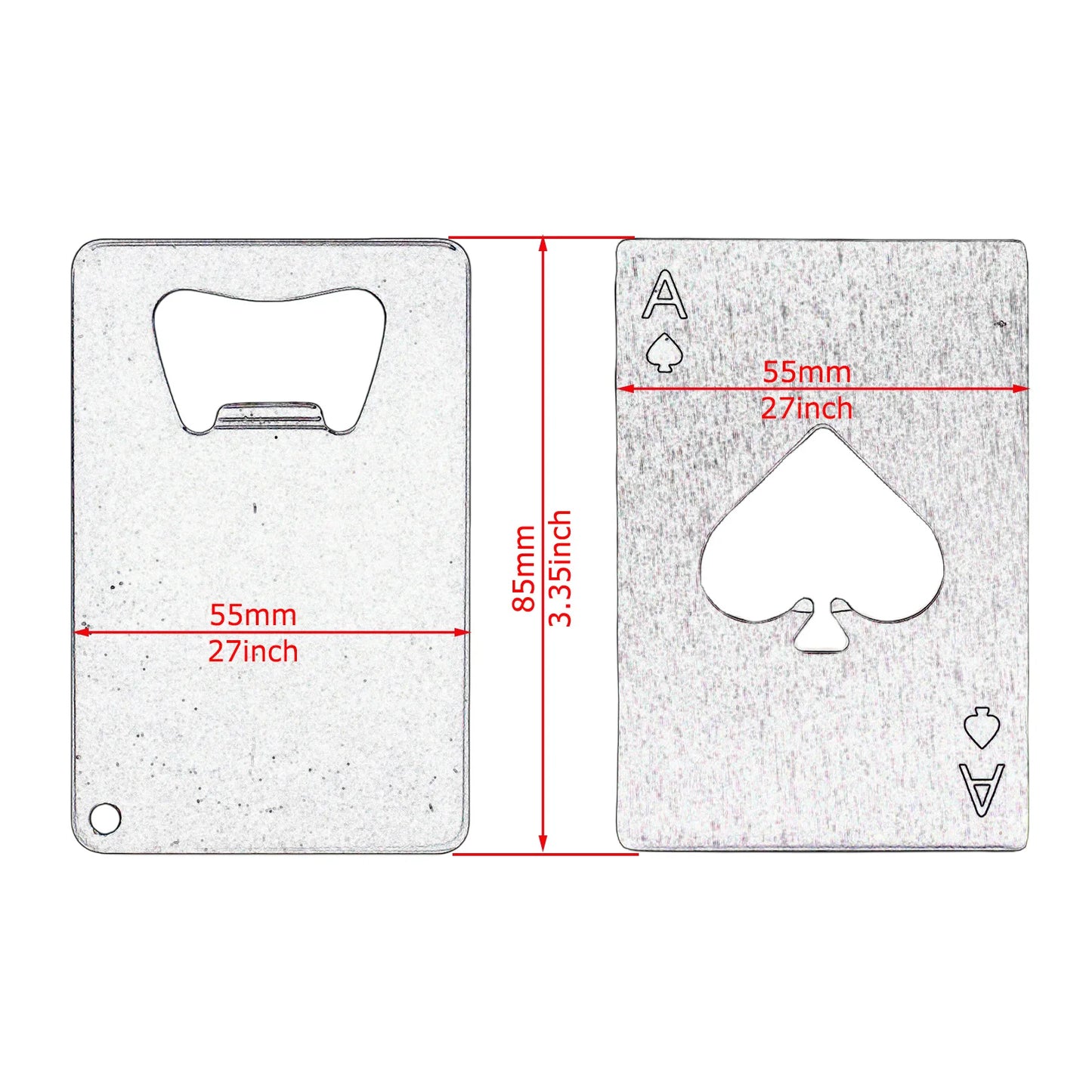 20Pcs Customize Card Shape S/S Beer Bottle Opener Stainless Steel Lever Pop Restaurant Customized Promotion Gift Logo Engrave