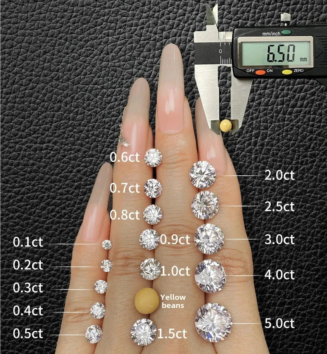 Messi Jewelry With IGI GIA Certificate Lab Grown Diamonds 0.3ct 0.5ct 0.6ct 0.8ct 1ct 1.5ct 2ct 3ct CVD HPHT Created Diamond