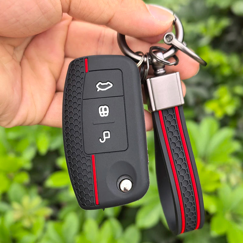 Keychain car key case cover key holder for Ford Focus mk2 C Max S-MAX EcoSport Fusion Fiesta Mk7 Cowgar Mondeo 2 Mustang Mach
