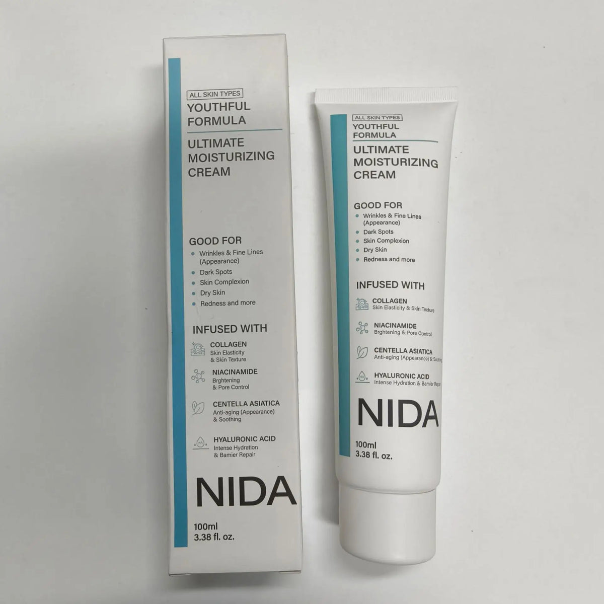 Korea NIDA Skin Care - Retinol Probiotic Eye Cream, Ultimate Moisturizing Cream, Rejuvenation Facial Serum, Skin Barrier Repair
