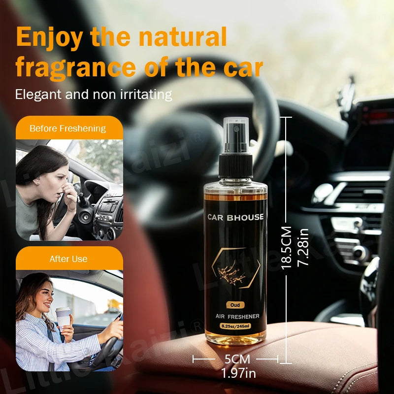 1pcs 245ml Car Air Freshener Spray, 8 Scents, Long-Lasting Odor Eliminator for Car & Home