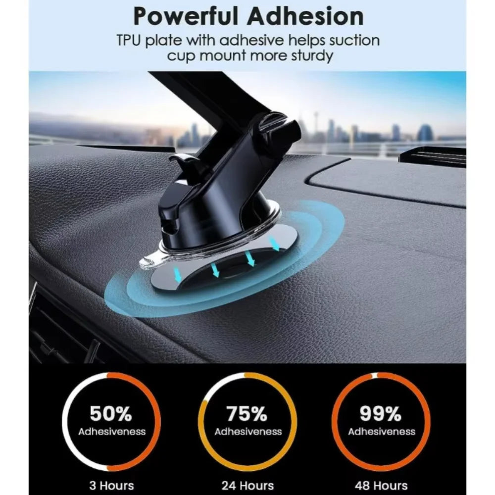 Universal Car Suction Cup Adhesive Dashboard Mount Pad Base for Navigation GPS Brackets 80mm Round Car Mobile Phone Holder Stand